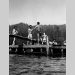 Campers swimming in Lake Sequoia (ddr-densho-336-33)