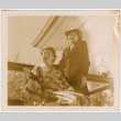 Two women, Tomoye (Nozawa) Takahashi standing on right (ddr-densho-426-1510)