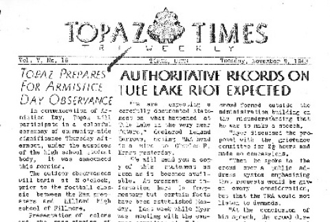 Topaz Times Vol. V No. 16 (November 9, 1943) (ddr-densho-142-235)