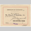 Certificate of Vaccination (ddr-densho-356-728)