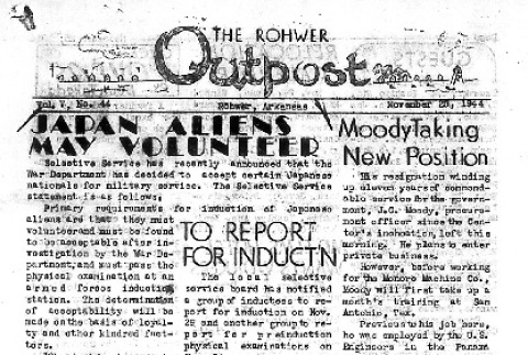Rohwer Outpost Vol. V No. 44 (November 25, 1944) (ddr-densho-143-222)