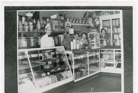 Shop with glass display cases (ddr-densho-1007-231)