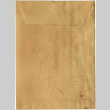Envelope containing photo ddr-densho-426-1849, and note (ddr-densho-426-1850)