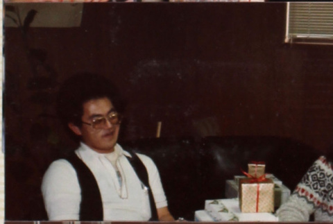 Man and woman sitting at a table (ddr-densho-426-1270)
