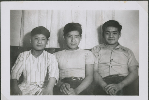 Three teenage boys (ddr-densho-201-849)