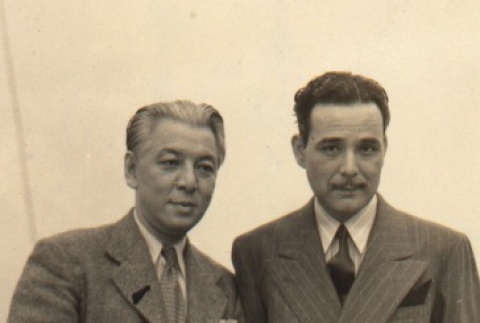 Two men posing for a photograph (ddr-njpa-4-145)