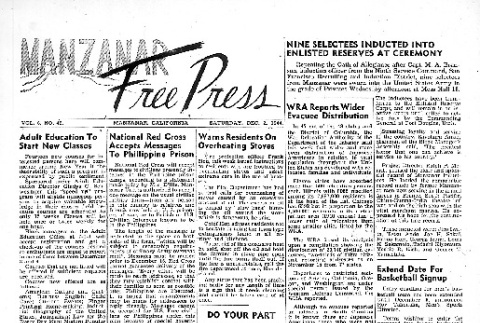 Manzanar Free Press Vol. 6 No. 46 (December 2, 1944) (ddr-densho-125-294)