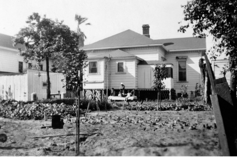 Back of house and garden (ddr-ajah-6-193)