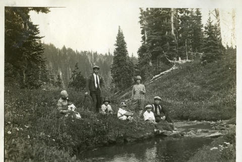 Group outing in the mountains (ddr-densho-182-90)