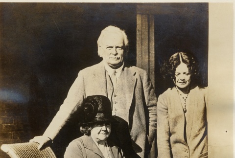 David Lloyd George, Margaret Lloyd George and one of their daughters, Megan (ddr-njpa-1-1208)