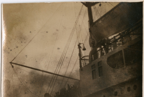 Ship with streamers (ddr-densho-426-1948)