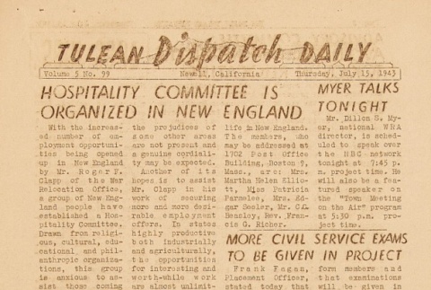Tulean Dispatch Vol. 5 No. 99 (July 15, 1943) (ddr-densho-65-253)