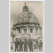 Soldiers standing in front of St. Paul's Cathedral (ddr-densho-368-45)