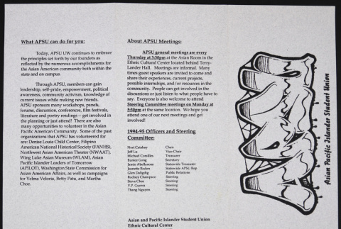 Flyer for the APSU (ddr-densho-530-35)