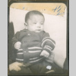 Baby in striped sweater (ddr-densho-483-606)