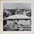 William, Susan and Leslie Shiomi behind house (ddr-densho-522-483)
