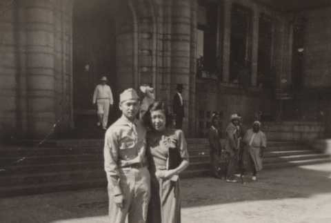 Japanese American serviceman and woman (ddr-csujad-55-2300)