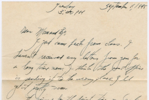 Letter from Tadashi Ishida to Mr. & Mrs. Y Ishida (ddr-densho-535-259)