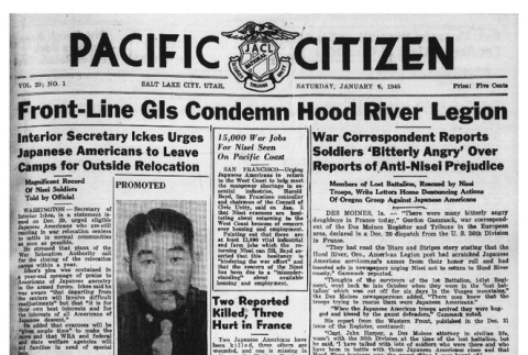 The Pacific Citizen, Vol. 20 No. 1 (January 6, 1945) (ddr-pc-17-1)
