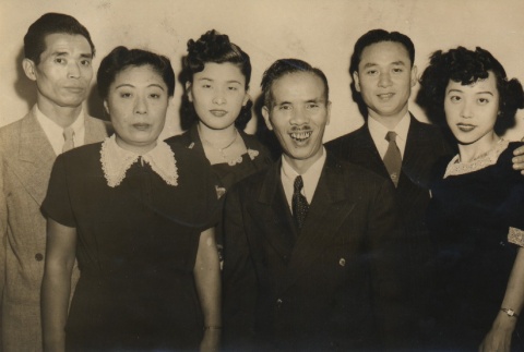 Sutemaru Sunagawa, Haruyo Nakamura, and other manzai performers (ddr-njpa-4-2261)