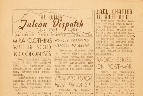 Tulean Dispatch Vol. 4 No. 63 (February 2, 1943) (ddr-densho-65-149)