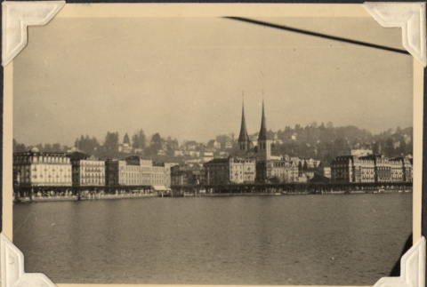 Lake with city across the water (ddr-densho-466-820)