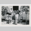 Teacher saying goodbye to her students (ddr-densho-37-2121)