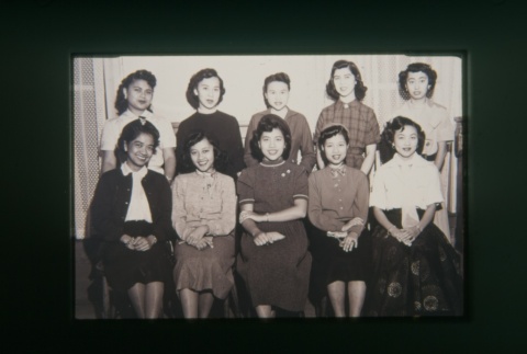 (Slide) - Image of ten girls seated & standing (ddr-densho-330-181-master-1f3914ee64)