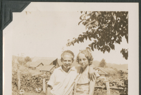 Couple on boardwalk (ddr-densho-316-243)