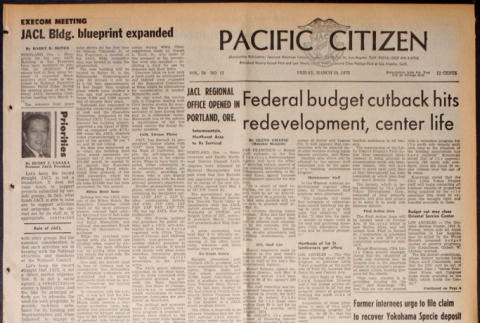 Pacific Citizen, Vol. 76, No. 11, (March 23, 1973) (ddr-pc-45-11)