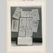 Bathroom model with floor plans (ddr-densho-37-1543)