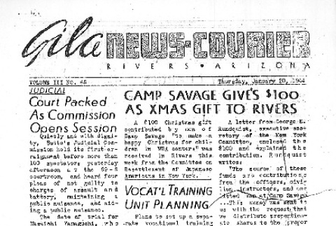 Gila News-Courier Vol. III No. 65 (January 20, 1944) (ddr-densho-141-219)