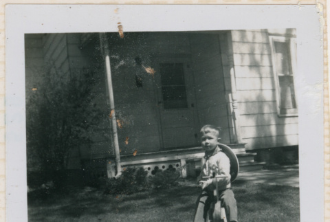 Peter in cowboy costume (ddr-densho-462-210)