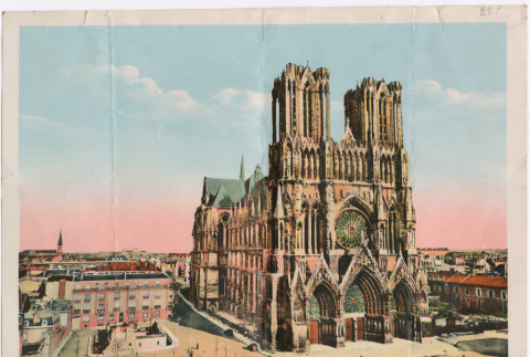 Postcard of Reims Cathedral (ddr-densho-434-513)