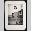 Tishi outside a barrack (ddr-densho-542-682)