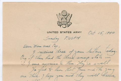 Letter from Tadashi Ishida to Mr. & Mrs. Y Ishida (ddr-densho-535-40)