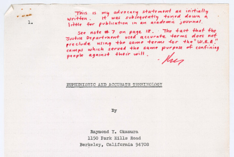 Euphemistic and Accurate Terminology (ddr-densho-1007-1814)