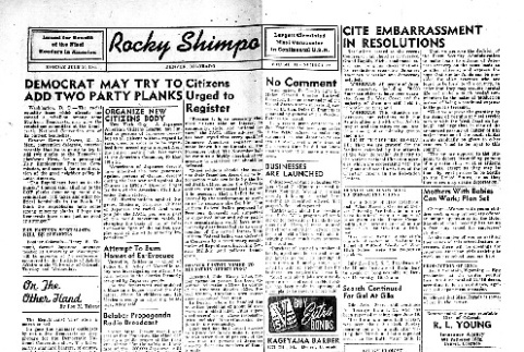 Rocky Shimpo Vol. 11, No. 82 (July 10, 1944) (ddr-densho-148-18)