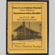 Once-in-a-lifetime-reunion, Florin, California, commemorative booklet (ddr-csujad-55-2696)