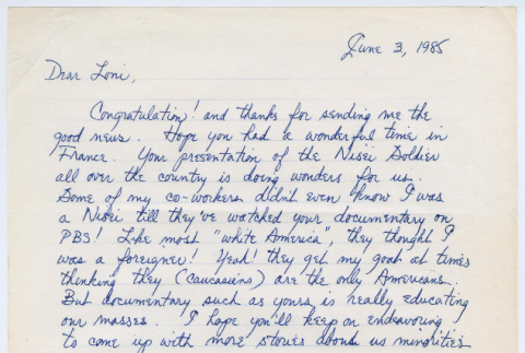 Letter to Loni Ding from Min (ddr-densho-1007-1024)