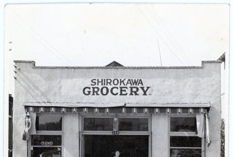 Woman inside Shirokawa Grocery Store (ddr-densho-373-44)