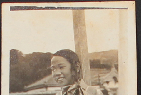 A girl on a deck (ddr-densho-278-129)