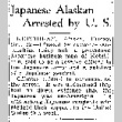 Japanese Alaskan Arrested by U.S. (December 12, 1941) (ddr-densho-56-542)