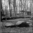 Boulders and small house at Kirschenbaum residence (ddr-densho-377-1454)