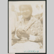 woman holding a box (ddr-densho-378-598)