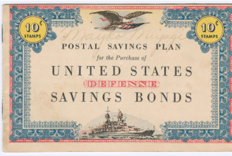 Postal Savings Plan for Saving Bonds (ddr-densho-416-30)