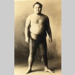 Sumo wrestler posing in mawashi (ddr-njpa-4-527)