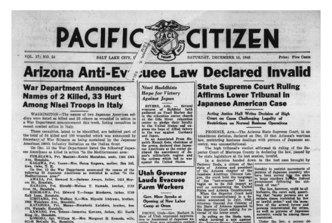 The Pacific Citizen, Vol. 17 No. 24 (December 18, 1943) (ddr-pc-15-49)