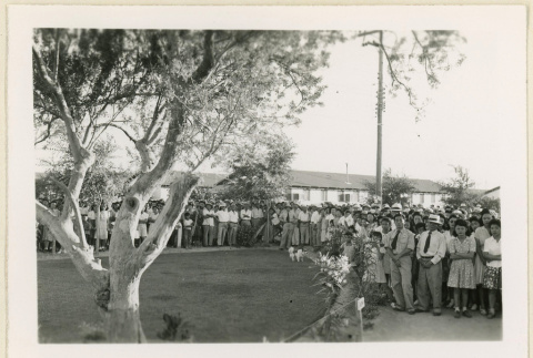 Crowd waiting at Canal (ddr-densho-37-1501)