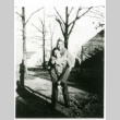 Two soldiers, piggyback ride (ddr-densho-1007-605)